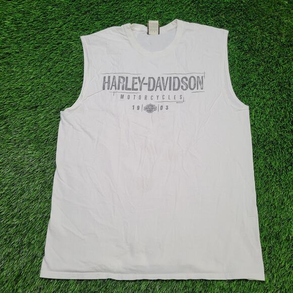 Harley-Davidson Bert's Barracuda FL T-Shirt Mens Medium Biker Muscle Tee - Picture 1 of 10